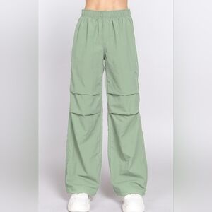 #257 🔥FLASH SALE 🛑S,M,L WAIST ELASTIC PARACHUTE PANTS